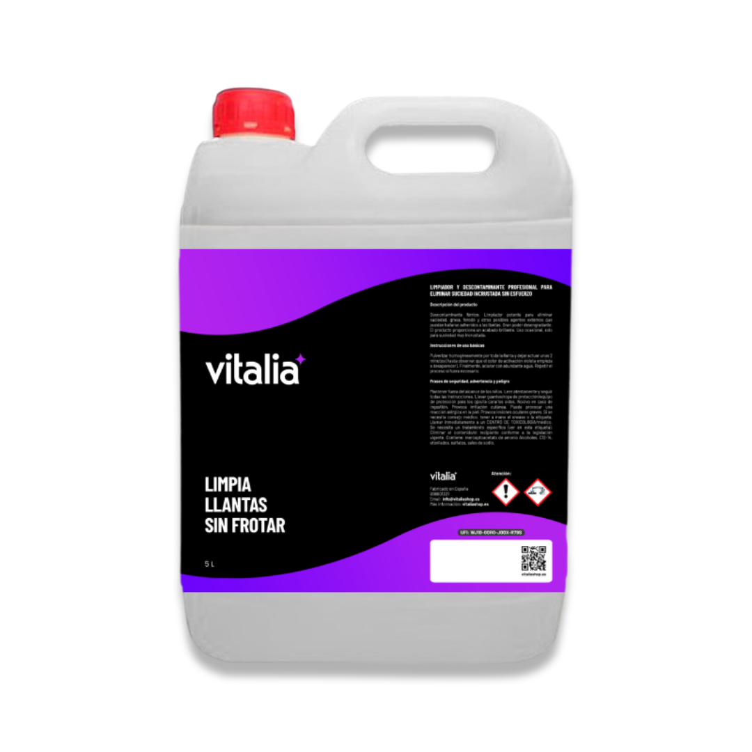 Limpia Llantas Sin Frotar 500ml - Descontaminante Férrico