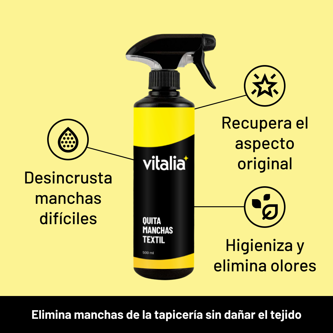 Quita Manchas Textil 500ml - Limpia Tapicerías