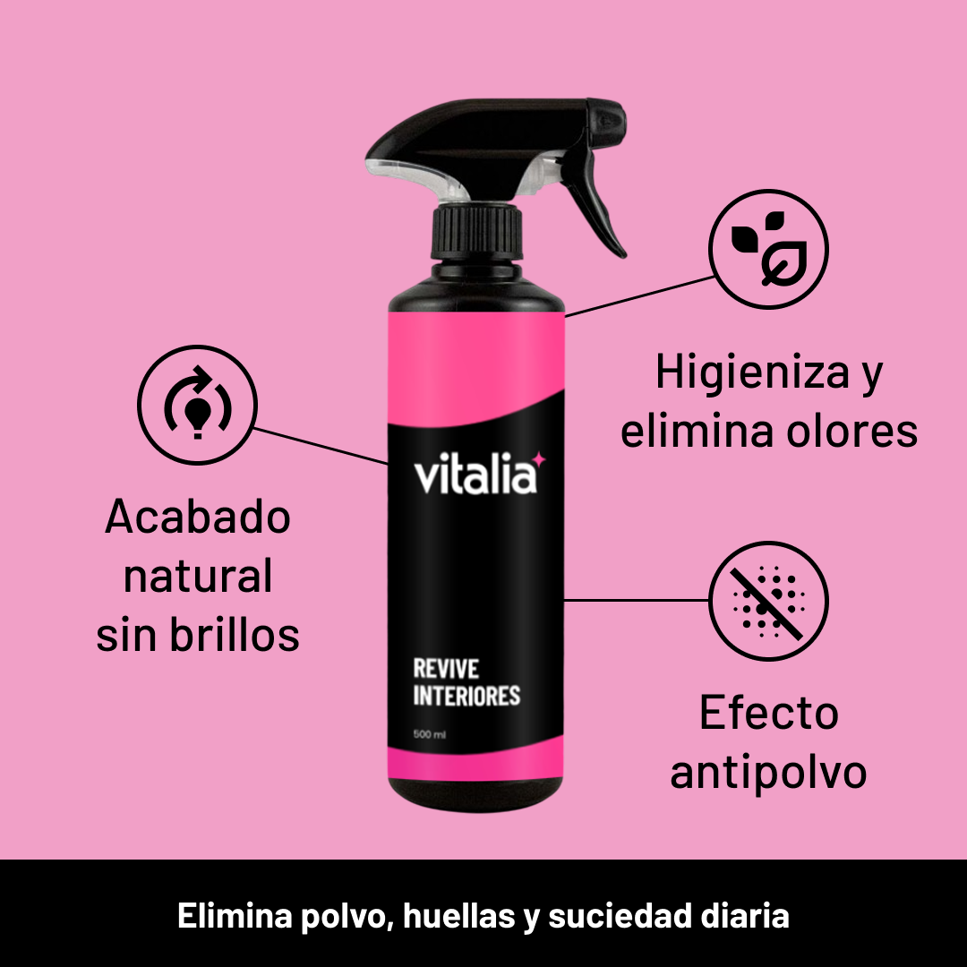 Revive Interiores 500ml - Limpia Salpicaderos Sin Siliconas