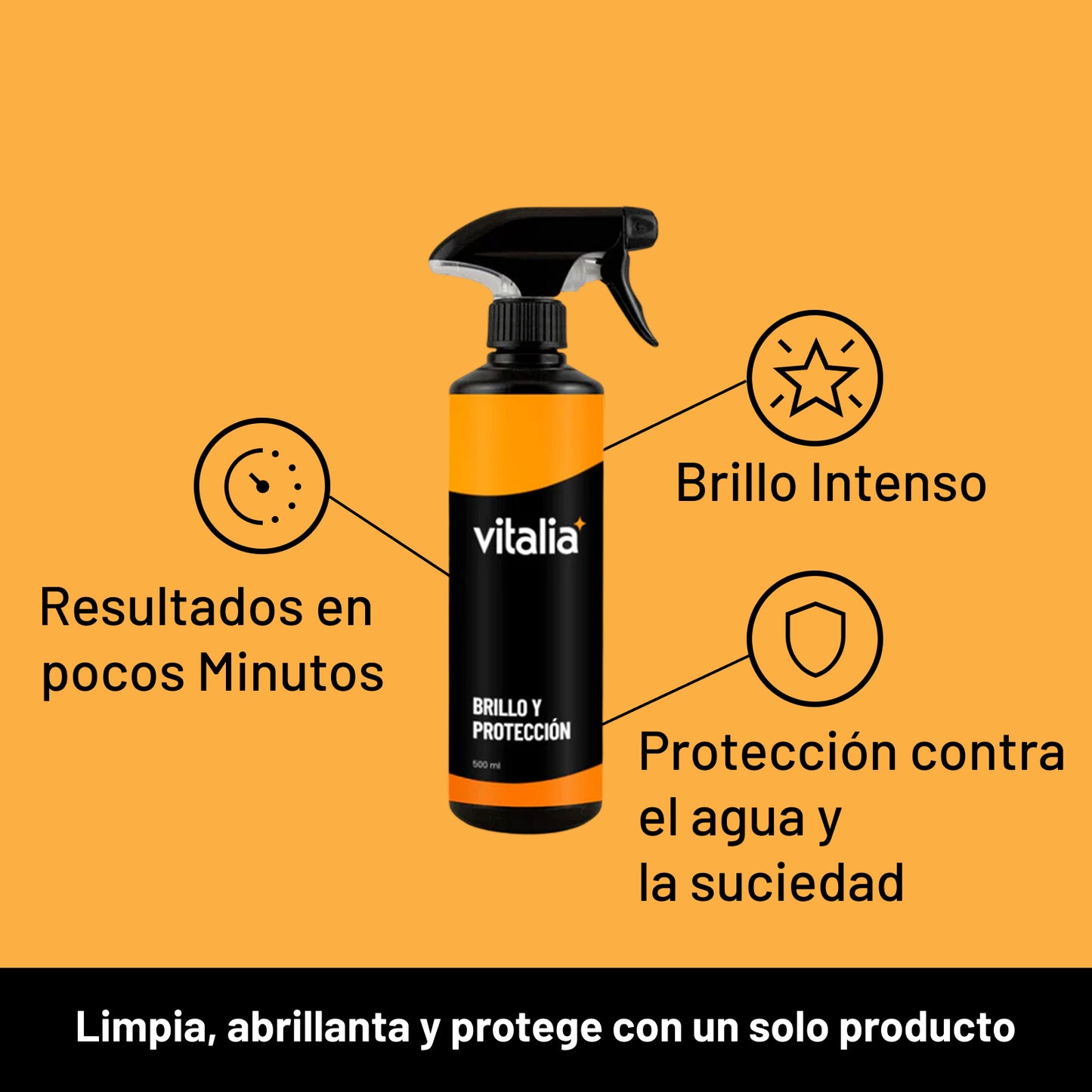 Brillo y Protección 500ml - Cera Carnauba Líquida